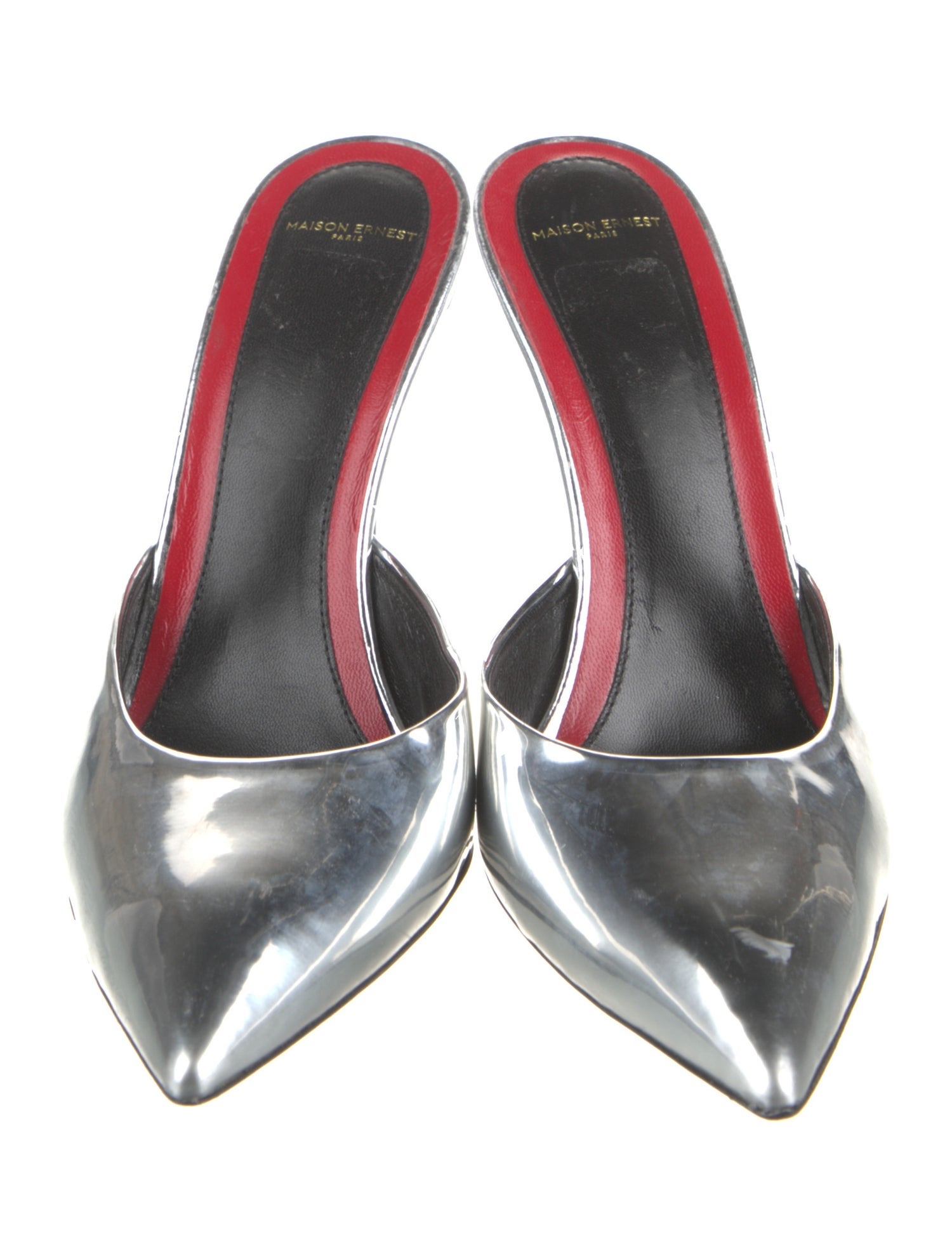 Maison Ernest Patent Leather Mules